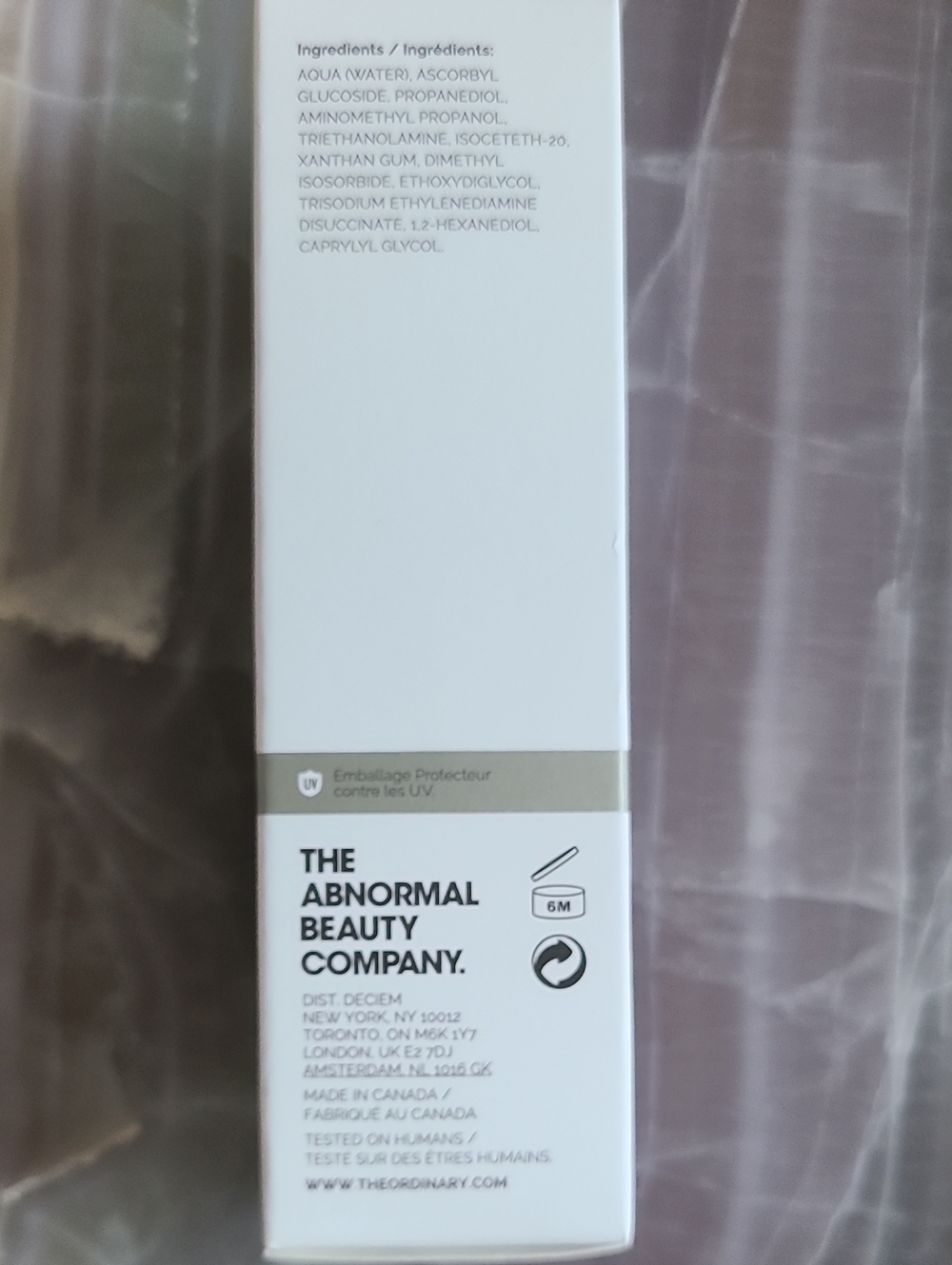 The Ordinary Ascorbyl Glucoside Solution 12% Brightening Serum — 30ml - Picture 3 of 4